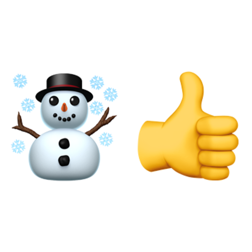 ☃👍 Emoji Domain iOS rendering